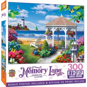 Masterpieces 300 Piece EZ Grip Jigsaw Puzzle - Oceanside View - 18"x24"