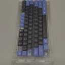 dagaladoo Low Profile keycaps for Mechanical Keyboard,Double Shot Key caps,PBT mx Gaming keycap Set,Dark Blue/Black/Light Blue Custom Key caps for Cherry Gateron MX Switches60% 65% 75% 96% 100%