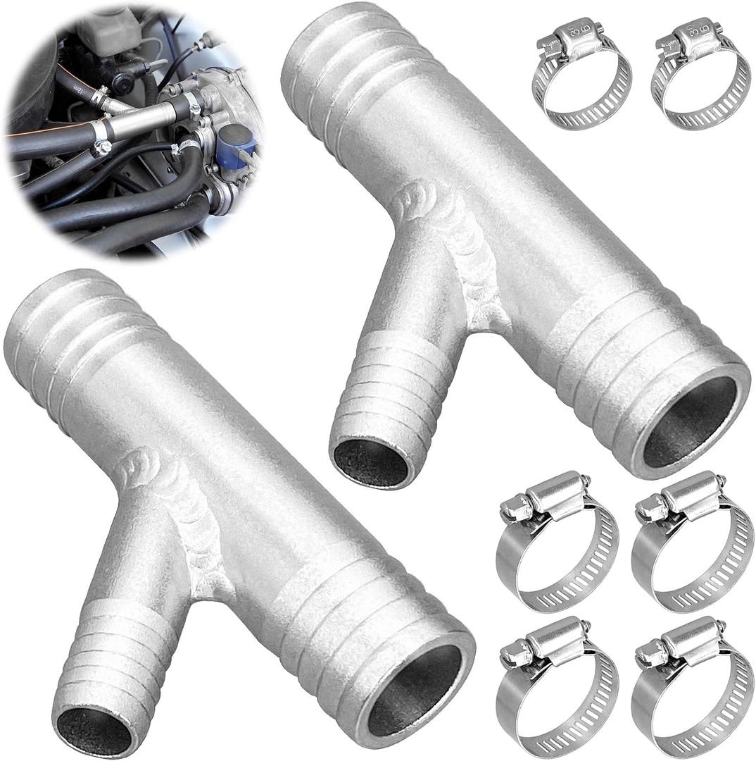 ForoGore GRT A Pair 1" to 5/8 CAB Heater Y Fitting UTV SXS RZR CAN AM Polaris