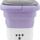 TOPINCN Portable Washing Machine with Advanced Turbine Technology, Mini Foldable Laundry Washer for RV Travel, Apartment (Violet)