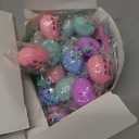 28 Pcs Guessing Game Egg with Keychain, Rock-Paper-Scissors Game for Kids Valentines, Valentines Cards for Party Favor, Valentines School Classroom Exchange Prizes for Boys Girls