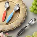 Metal Ice Cream Scoops Set3 Pack Heavy Duty Cast Zinc Ice Cream Spoons, Ergonomic Ice Cream Scoop with Non-slip TPR Handle for Gelato, SundaeCookie Dough ScopperDishwasher Safe Kitchen Gadgets