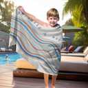 Mental Health Beach Towel, Mental Health Beach Towels Oversized Gifts for Women Men, Progress is Not Linear Therapy Quick Dry Travel Sand Free Towel Decor for Bathroom Swimming Pool 30x60in