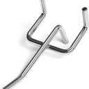120 Pack 2 Inch Metal Pegboard Hooks, Fit 1/4 in and 1/8 in Peg Board Organizer Accessories, for Hanging Storage, Garages, Tool Sheds, Basements