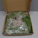 Christmas Placemats Set of 6 Round Greenery Place Mats Xmas Circular Artificial Wreath Dining Table Decor Winter Fake Plants Branches Mats for Kitchen Accessories (Pine Needles)