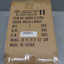 Tbaoinla Black Light Fixture White 3-Light Bedroom Light Fixture Rattan Light Fixture Boho Light Fixture with Fabric Shade, for Lights for Bedroom Foyer Hallway Living Room Dining Room Light Fixture 31x21x32 CM