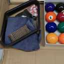 95pcs Pool Table Accessories Set - Balls, Triangle, Rack, Cue, Chalk, Tips, Stickers, Cloth, Brush & Cleaner Set