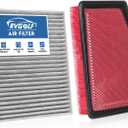 RVgolf Engine+Cabin Air Filters Set Fit for 2019-2025 2026 Chevrolet Silverado 1500＆GMC Sierra 1500, 2021-2025 2026 Suburban Engine Filter Replacement AC Air Filter Accessories# CF11966 84121217
