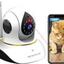 VSTARCAM Pet Camera with Laser, 3MP 2.4GHz WiFi Interactive Dog & Cat Laser Toy with Night Vision, Motion Detection Alerts, APP Remote Control Indoor Security Camera for Pet Monitoring