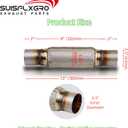 Exhaust Flex Pipe Universal Type 100% Stainless Steel For Heavy Duty and Cars(1 PC, 2.5X8X12)