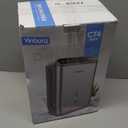 Dehumidifier for Home 1000 sq.ft - Small Quiet Dehumidifier with Auto Shut Off, Aromatherapy, 3 Gear Timer, Sleep Mode, 7-Color LED Light, Drain Hose for Bedroom, Bathroom, Basement, RV(Matte Silver)