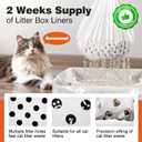 Sifting Litter Box Liners 14 Count,Drawstring Jumbo Cat Litter Bags Fits All Litter Box,Cat Products