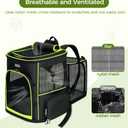 BAGLHER Expandable Cat Carrier Backpacks, Retractable Pet Carrier Backpack for Small Dogs & Cats with Breathable Mesh, Travel Bag Up to 18 Lbs for Hiking Camping Outdoor - Green