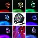 Dj Lights, 6 Pack 36 LED Par Lights Stage Lights with Sound Activated Remote Control & DMX Control, Stage Lighting Uplights for Wedding Club Music Show Christmas Holiday Party Lighting