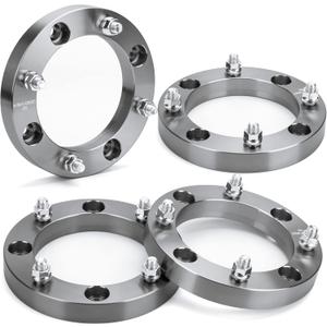 KSP 4x156mm ATV Wheel Spacers 1 Inch with 12x1.5 Studs, Fit For 2013+ Polaris Ranger, 2014+ Polaris RZR XP 1000, 2015+ Polaris RZR, 4Pcs