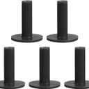 PATIKIL Rubber Golf Tees, Tall Practice Training Driving Range Tee Stable Ball Holder (3", Black)