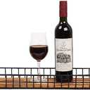 ExoLiry Rustic Torched Brown Wood Serving Tray Industrial Metal Wire Frame Handles Mesh Basket Rectangular Wooden Display Box Tabletop Kitchen Living Room Breakfast Party Office Supplies Decors