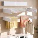 Wall Mounted Clothes Drying Rack for Laundry Room, Foldable 31.5" 60 lb, 80CM Length