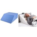 DMI Ortho Bed Wedge Elevated Leg Pillow, Supportive Foam Wedge Pillow, Blue and Wedge Pillow to Support and Elevate Neck