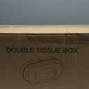 Twin Jumbo Roll Toilet Paper Dispenser, Commercial 9 Double Toilet Paper Holder Wall Mount, Industrial Tissue Dispenser with Key Lock, Tissue Holder with Dual Dispenser for Bathroom