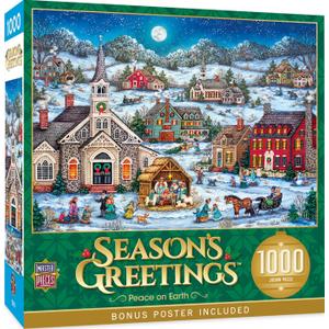 Master Pieces 1000 Piece Christmas Jigsaw Puzzle - Peace on Earth - 19.25"x26.75"