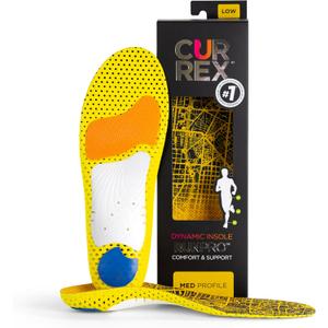 CURREX RunPro Insoles for Running Shoes, Arch Support Inserts to Help Reduce Fatigue, Prevent Injuries, Boost Performance for Men & Women (Medium Arch, S (Mens 5-6.5 / Womens 6.5-8))