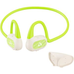 YMOO Open Ear Wireless Bluetooth 5.2 Headphone for Running, IPX4 Water/Sweatproof Headsets,10H Playtime, Low Latency, HiFi Air Conduction Earbuds with Dual-mic for Workout (Green)
