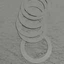 PATIKIL Goof Rings Inner Diameter 3.58", Outer Diameter 4.92", 6 Pcs Metal Goof Rings Cover Recessed Light Trim for Ceiling Wall Fixtures Can Lighting Down Light LED, Matte Finish White