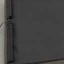 BOOMIBOO Hanging Closet Organize and Shelves5-Hanging Shelf with 2 Side PocketsStorage Foldable Grey (1)