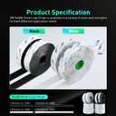 Hook and Loop Tape with 3M Super Sticky Self Adhesive 9448A 2" x 16.5Ft Black Heavy Duty Interlocking Nylon Fabric Fastener Strip for Home Office Organization Deco DIY Projects