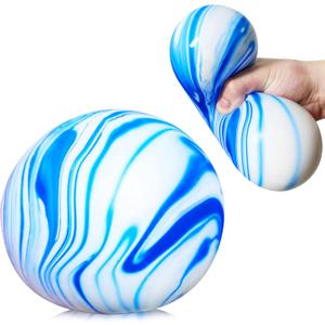 Giant Stress Balls for Kids and Adults - Jumbo Dough Balls Squishy Fidget Toy - Pull, Stretch and Squeeze Stress Ball Squishy Toys, Soft Dough Ball for Relax, Focus, Anxiety Relief (Blue)