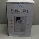 Brio SIMPL Countertop Water Dispenser, 3 Stage Water Filter & Adjustable Instant Hot Water | Easy Access Refillable 2.5L Tank | Tall 8.5" Dispense Height, LED Touch Controls, White