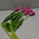 6PCS 23" Fake Tulip Flowers Artificial Fuchsia Tulips Long Stem Faux Flower, Silk Flower Dcor for Floral Arrangement Home Farmhouse Wedding Decoration