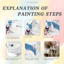 Easy Paint by Numbers Kit for Adults Beginner, Flowers Adult Paint by Number Kits on Canvas, DIY Painting with Numbers for Adults, Acrylic Simple Oil Paints by Number Kits for Home Wall Decor 16x20 In