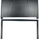 LCD Back Cover Top Lid Front Bezel,Size 15.6" Replacement for MSI GE63 Raider RGB 9SG 9SF 8RF 8SE MS-16P1 MS-16P3 MS-16P5 3076P5A213