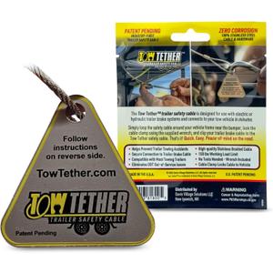 Trailer Independent Breakaway Cable Anchor Kit for Emergency Brake Activation, Dedicated Safety Attachment Point for Utility, Boat, RV and Horse Trailers, Built for Reliable Towing Safety