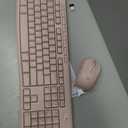 Logitech MK270 Wireless Keyboard and Mouse Combo for Windows, 2.4 GHz Wireless, Compact Mouse, 8 Multimedia and Shortcut Keys, 2-Year Battery Life, for PC, Laptop - Rose