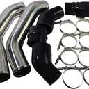 Stainless Steel Intercooler Pipe Kit & Boots Compatible with 2013-2018 Dodge Ram 2500/3500 6.7l Cummins Diesel Trucks Driver & Passenger Sideing & Piping Kits