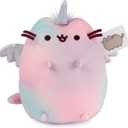 GUND Pusheen Magic Swirl Pusheenicorn Plush Cat Stuffed Animal for Ages 8 and Up, Pink/Blue/Purple, 9.5”