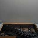 FDW Wire Shelving Metal Storage Shelves 23L x 13W x 32H 3 Tier Layer Storage Shelves with Wheels for Kitchen Garage Small Places,Black