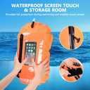 Hikeen Swim Buoy -Waterproof Touchscreen Storage Space, Swim Safety Float w/Adjustable Waist Belt for Open Water Swimmers and Triathletes -Be Bright,Be Safer & Be Seen, One Size