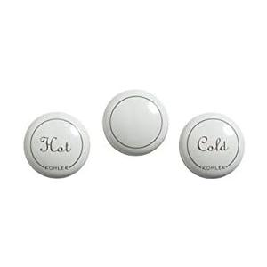 Kohler GP1077792-0 Plug Button with Fairfax Widespread, Deck and Bidet Faucets Color: White Model: GP1077792-0 Tools & Home Improvement