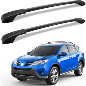 KINGGERI Roof Racks Cross Bars Replacement for Toyota RAV4 2013-2018 Accessories, Aluminum Rails Cross Bar Crossbars Rooftop Cargo Basket Carrier Bag Luggage Rails Snowboard Skiboard Bike