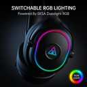 EKSA 2.4GHz Wireless Gaming Headset for PS5,PC,PS4,Switch,Mobile,Mac, Bluetooth Gaming Headphones with Microphone, RGB, 30ms Latency, 50H Battery, USB & Type-C Ultra, Wired Gaming Headset for Computer