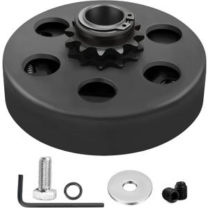LotFancy Go Kart Clutch 3/4 Bore 12T for #35 Chain, Predator 212 Engine Centrifugal Clutch, with Screws Allen Wrench Clutch Bolts and Nuts Kit