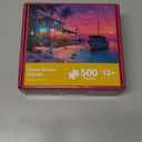 500 Piece Jigsaw Puzzle for Adults Beach Bar Jigsaw Puzzles 500 Pieces, Tropical Coastal Seaside Puzzles for Adults 500 Pieces, Challenging Perfect for Game Nights, 20.5 X 15 in