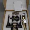 Door Handles Exterior, Keyed Entry Lever and Single Cylinder Deadbolt Combo Pack, Doorknob with Lock and Key, Round Entry Door Locksets Front Door, Matte Black (All Keyed Alike) 2Pack