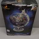 JMBricklayer Globe Space Station Building Set for Adults,360 Rotatable Globe Display Model with LED Light 70006,Space Planet Immigration Station Model Kits,Ideal Gift for Teens and Kids 8+(2803PCS