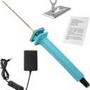 Foam Cutter Electric Hot Wire Cutter Pen 10CM Foam Board Cutter with Stand 18W Hot Knife Styrofoam Cutting Pen with Apaptor Foam-Cutting Tool for White Sofe Styrofoam,Arts,Handcraft