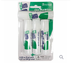 4 Count Office Works Glue Sticks - Clear
